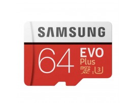 Samsung Micro SDHC UHS1 Class-10 EVO Plus 100MB/s 64GB  Samsung Micro SDHC UHS1 Class-10 EVO Plus 100MB/s 64GB